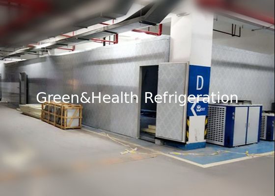 पु पैनल्स बीफ सीफूड ब्लास्ट फ्रीजर कोल्ड रूम कंडेनसिंग यूनिट के साथ