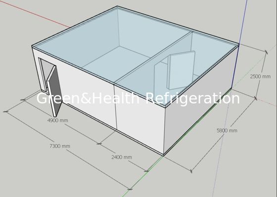 कंडेनसिंग यूनिट के साथ कोल्ड एंड फ्रीजिंग इंडस्ट्री कोल्ड रूम