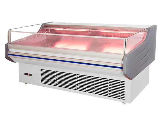 सुपरमार्केट मांस प्रदर्शन फ्रीजर R22 एकल तापमान